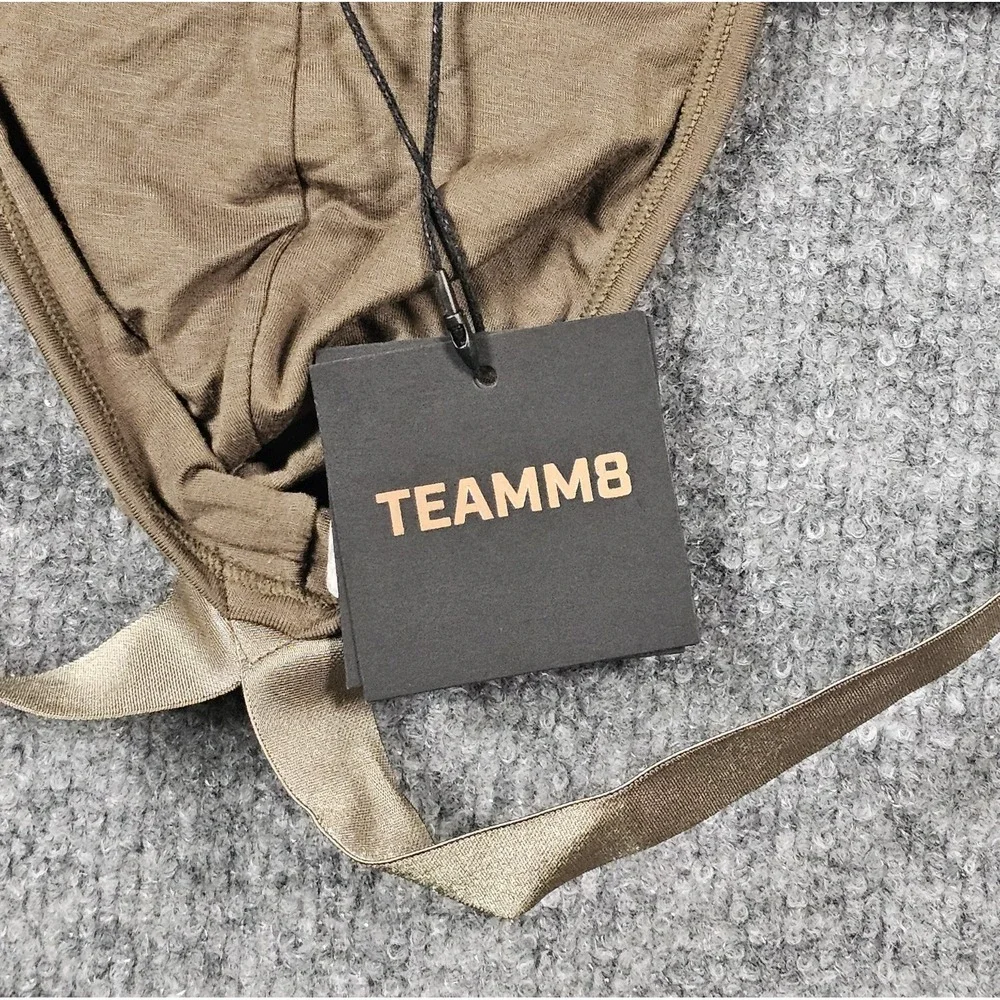 TEAMM8 ICON Modal Jock Quick Dry Low-Rise Jockstrap Size Small Army Green